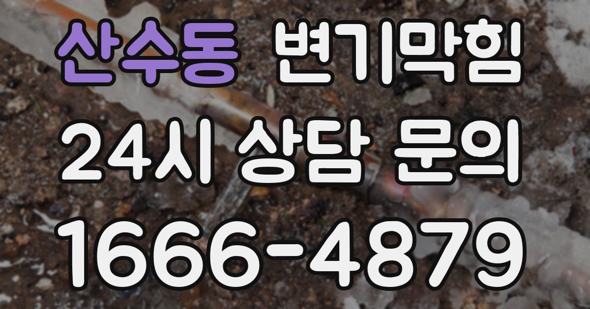 산수동 변기