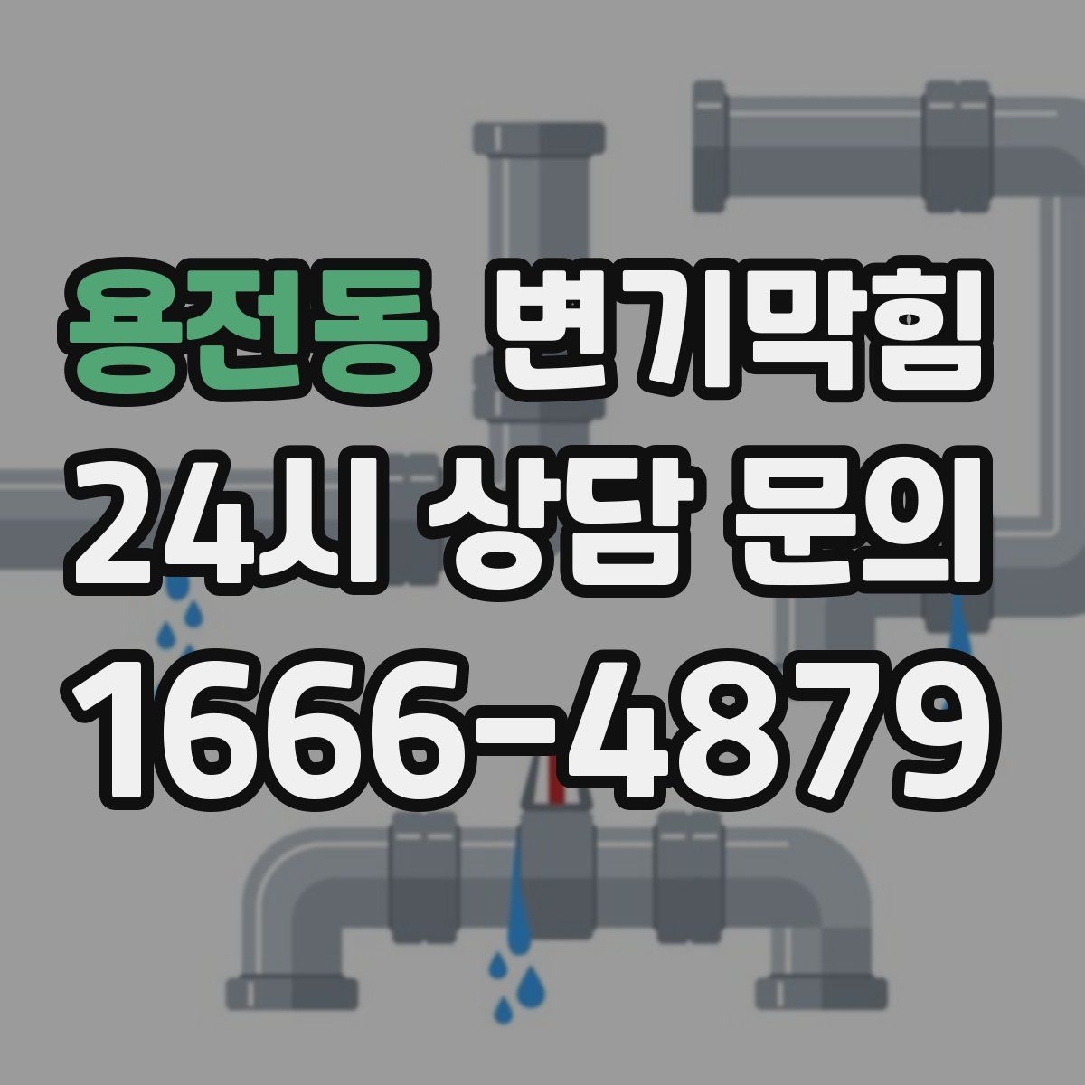용전동 변기막힘