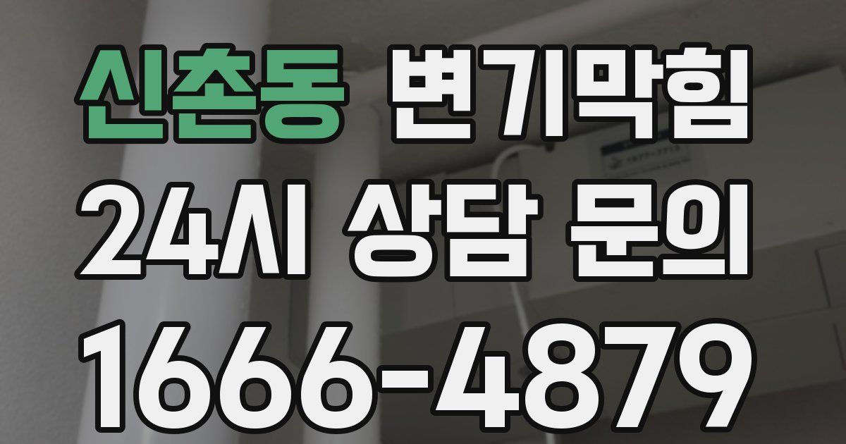 신촌동 변기