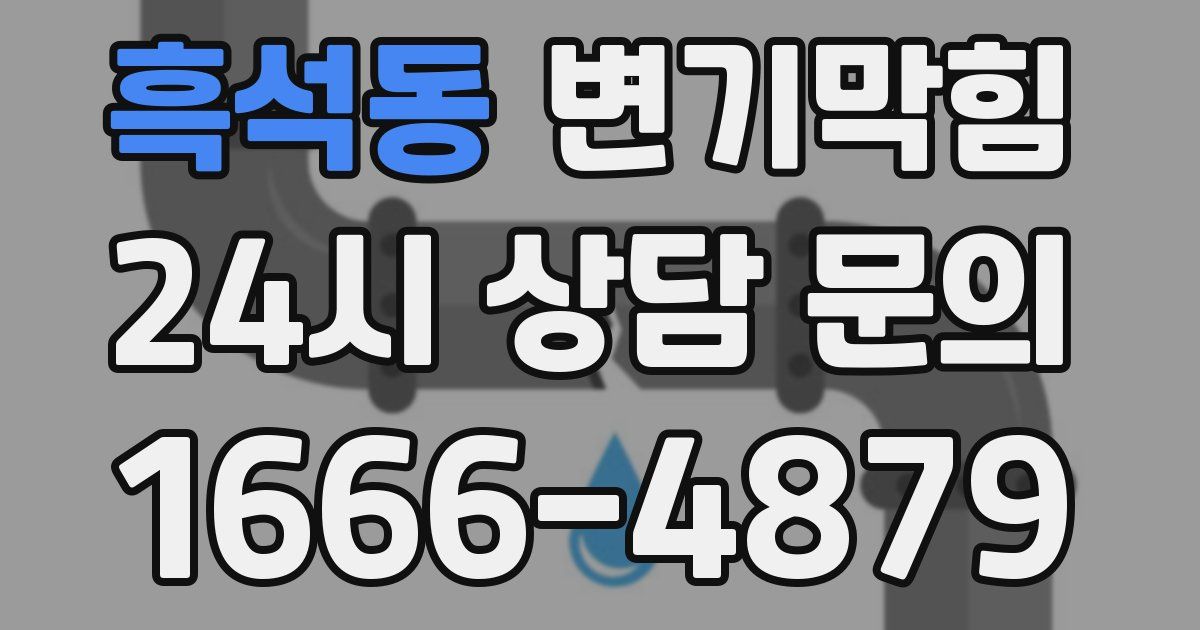 흑석동 변기