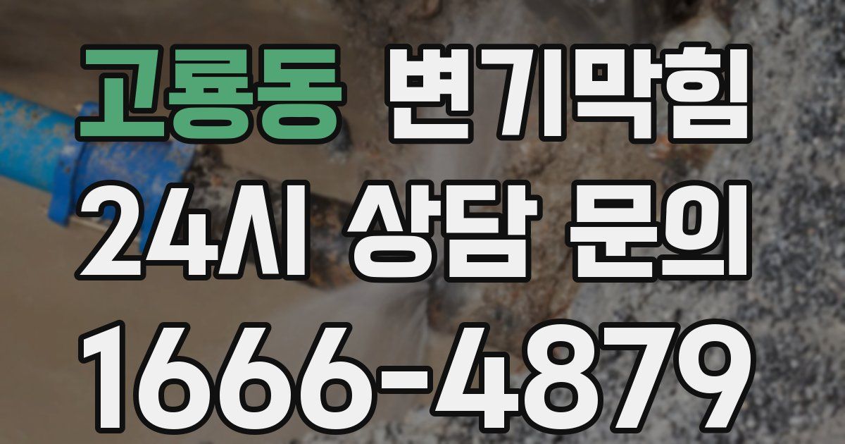 고룡동 변기