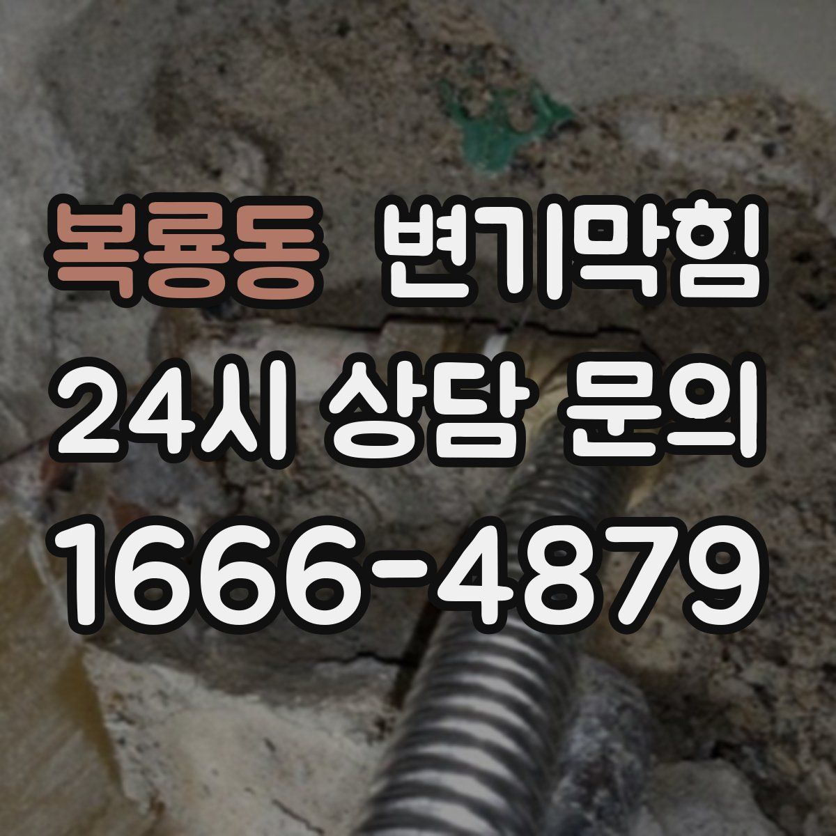 복룡동 변기막힘