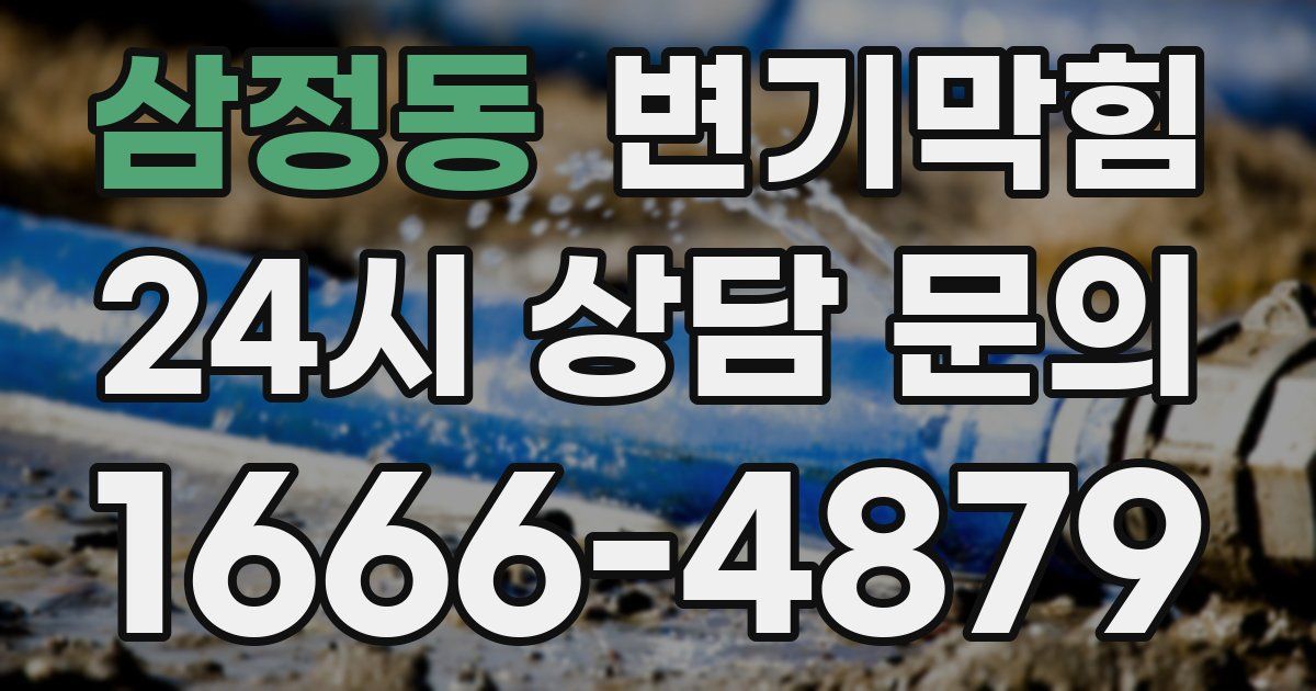삼정동 변기