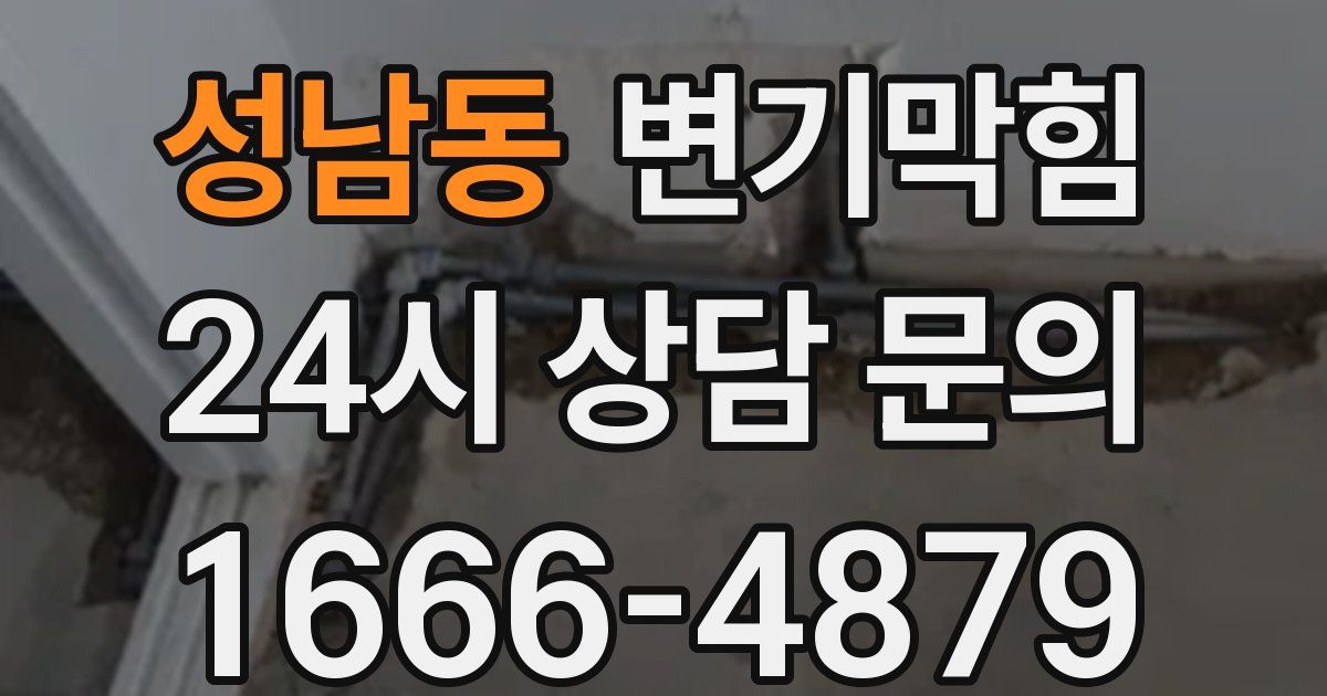 성남동 변기