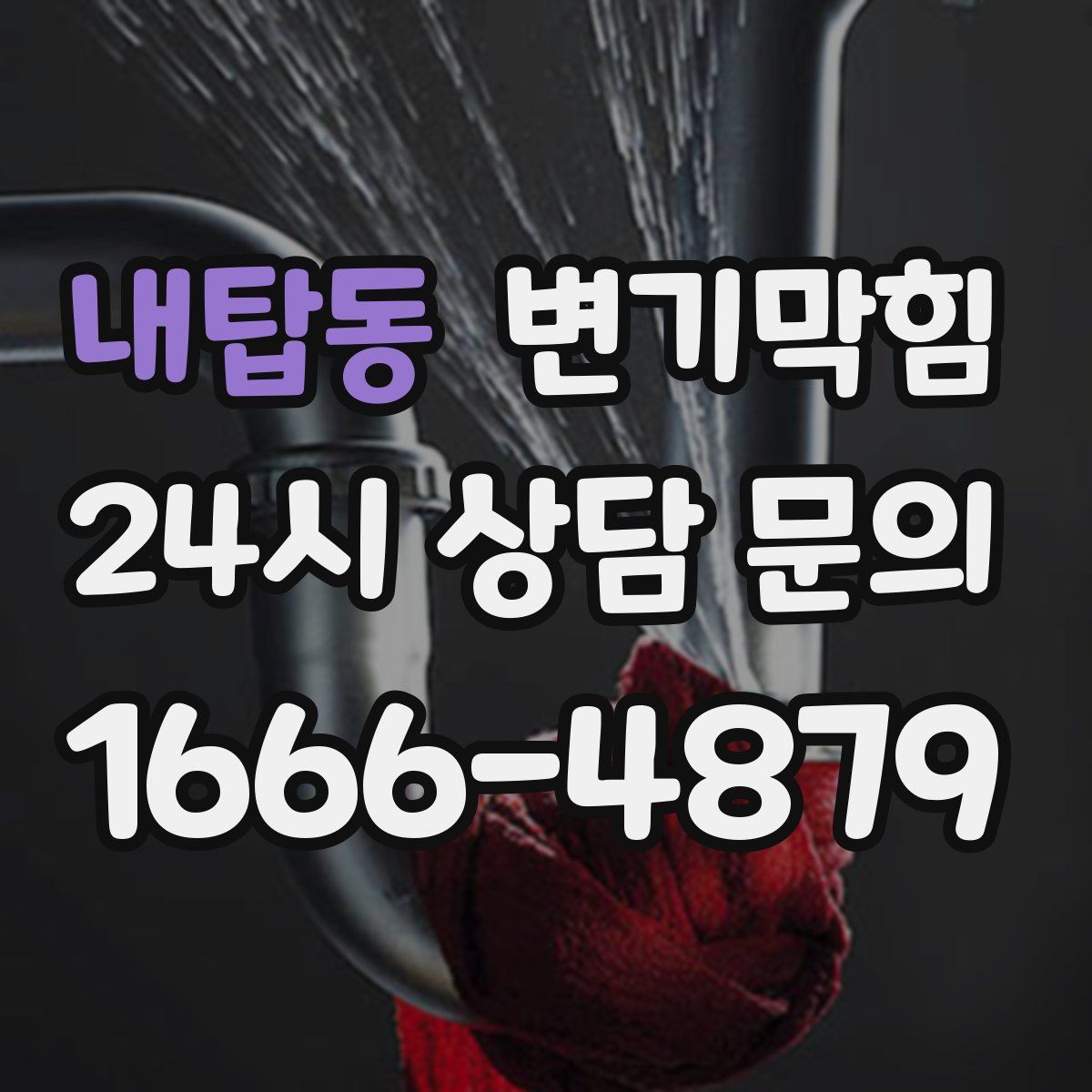 내탑동 변기막힘