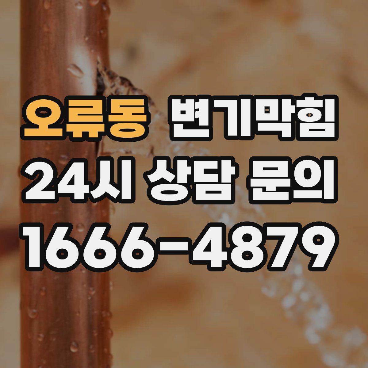 오류동 변기막힘