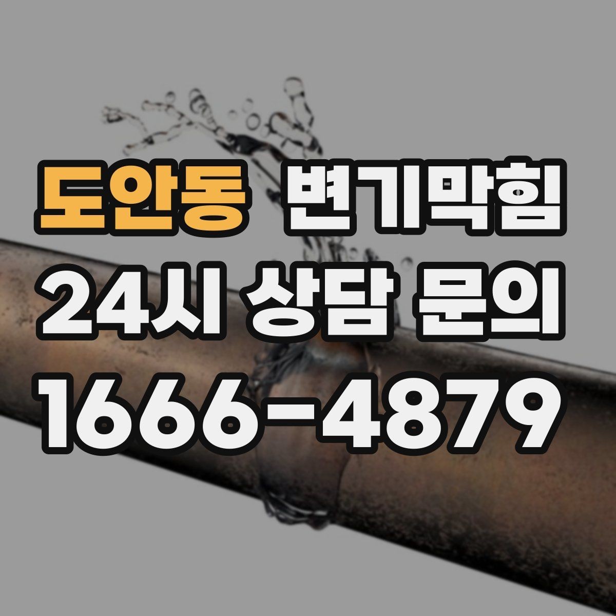 도안동 변기막힘 카페 배수구막힘 오픈 향 되찾기