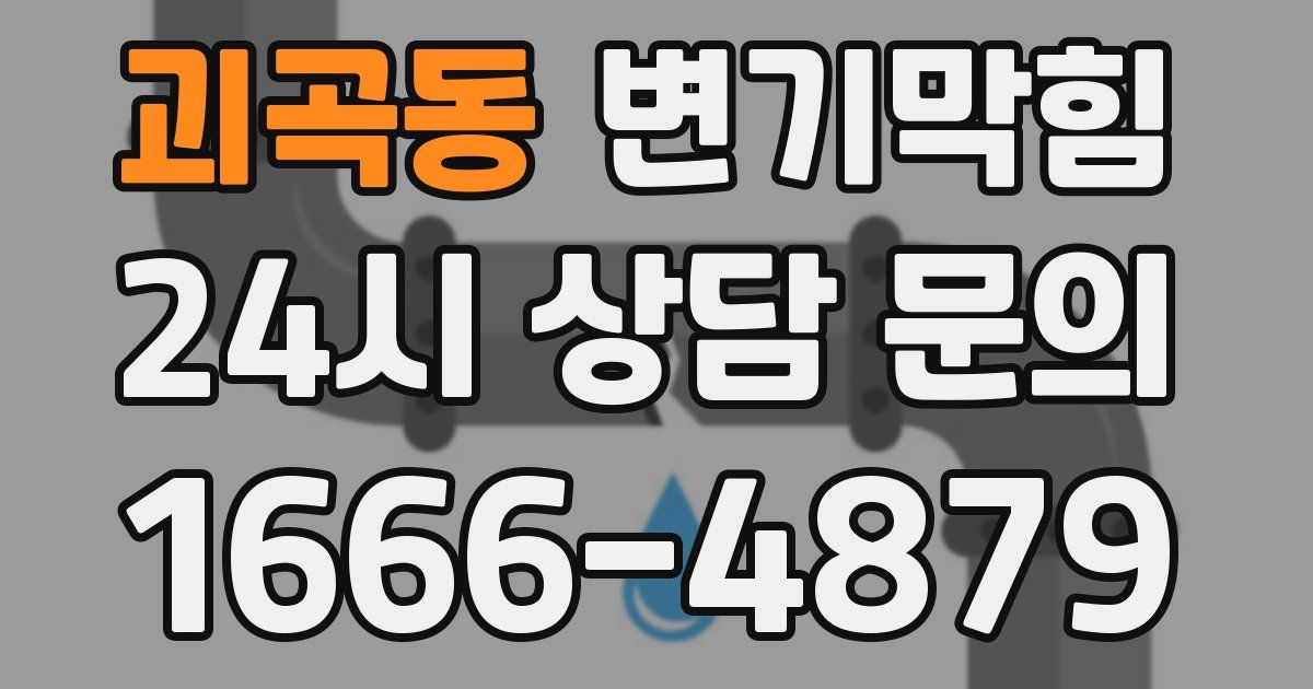 괴곡동 변기