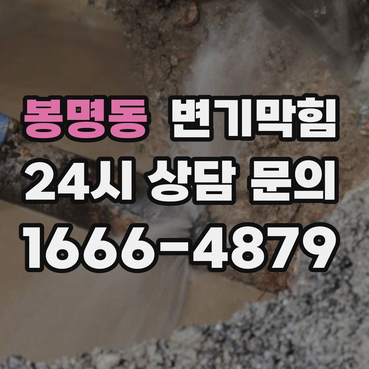 봉명동 변기막힘 단독 주택 화장실막힘 바닥 젖음 해결