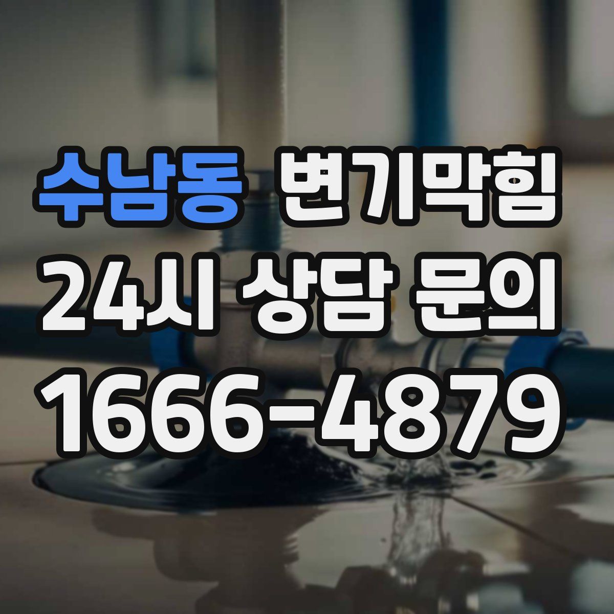 수남동 변기막힘