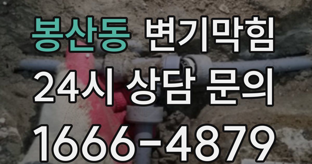 봉산동 변기