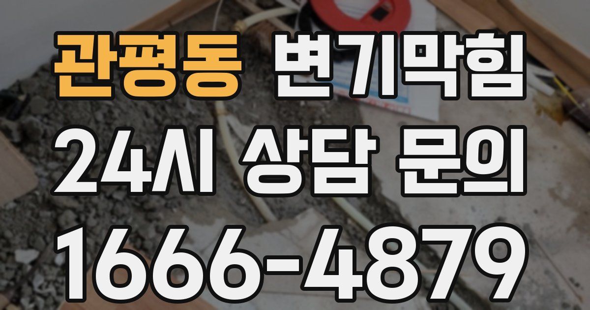 관평동 변기