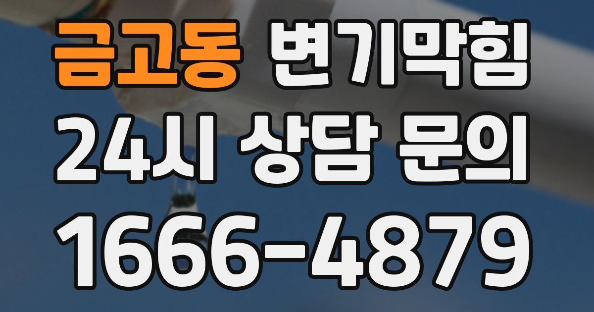 금고동 변기