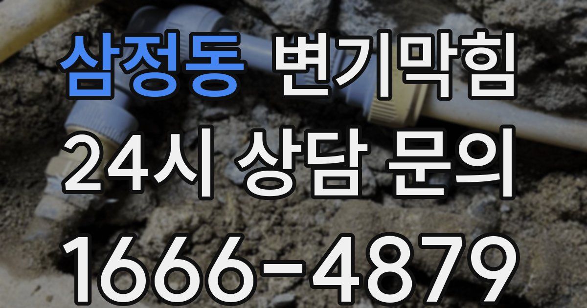 삼정동 변기