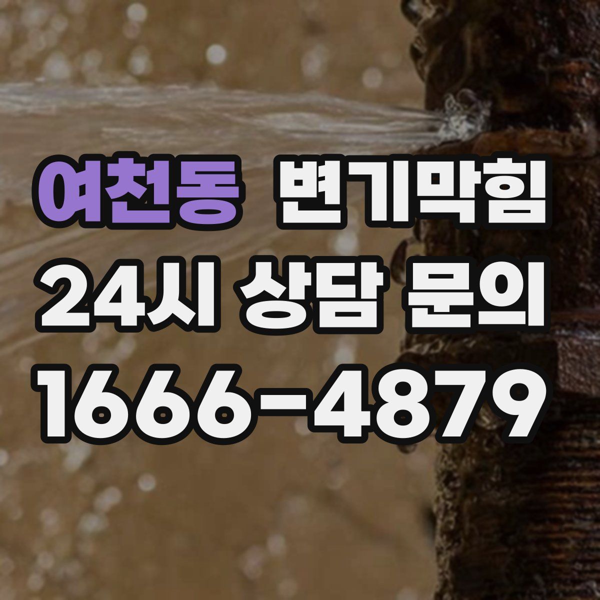 여천동 변기막힘