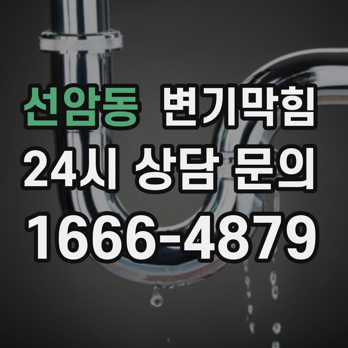 선암동 변기막힘