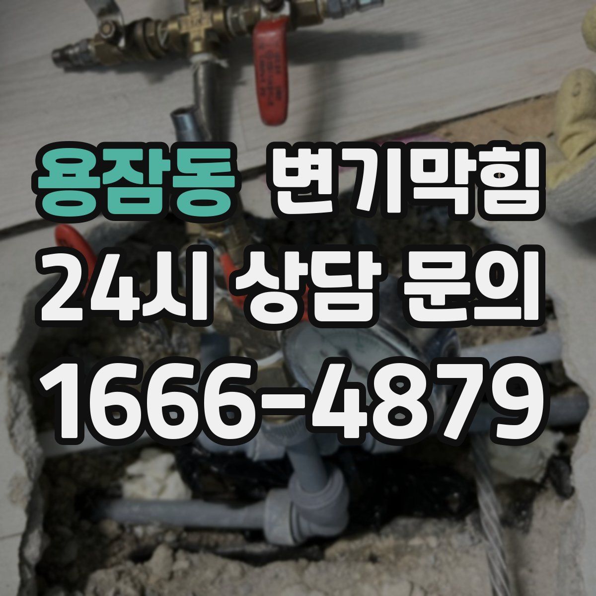 용잠동 변기막힘