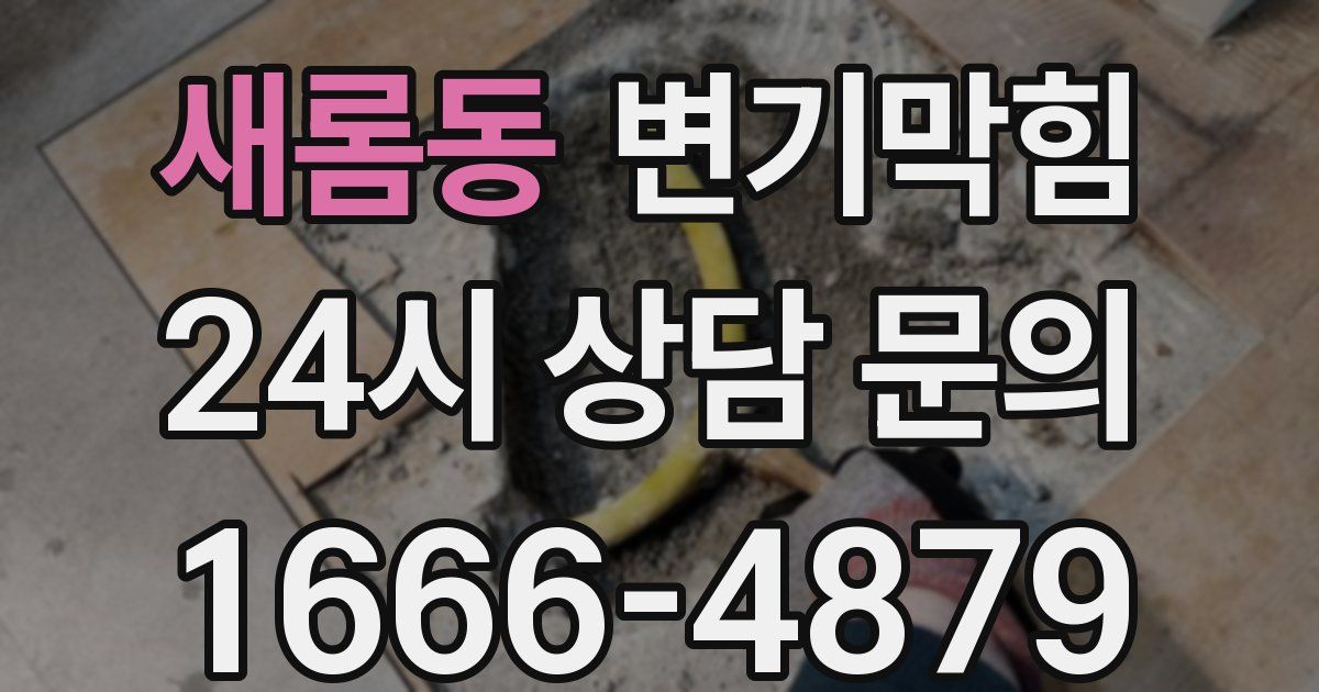 새롬동 변기