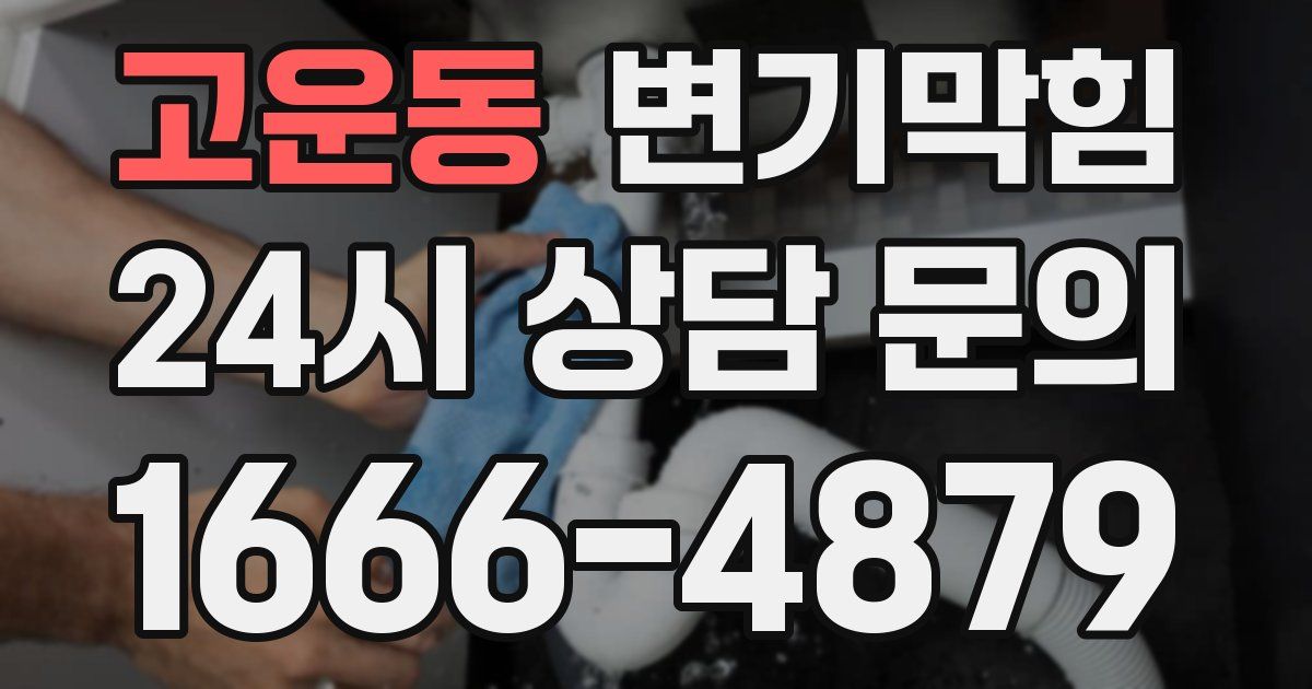 고운동 변기