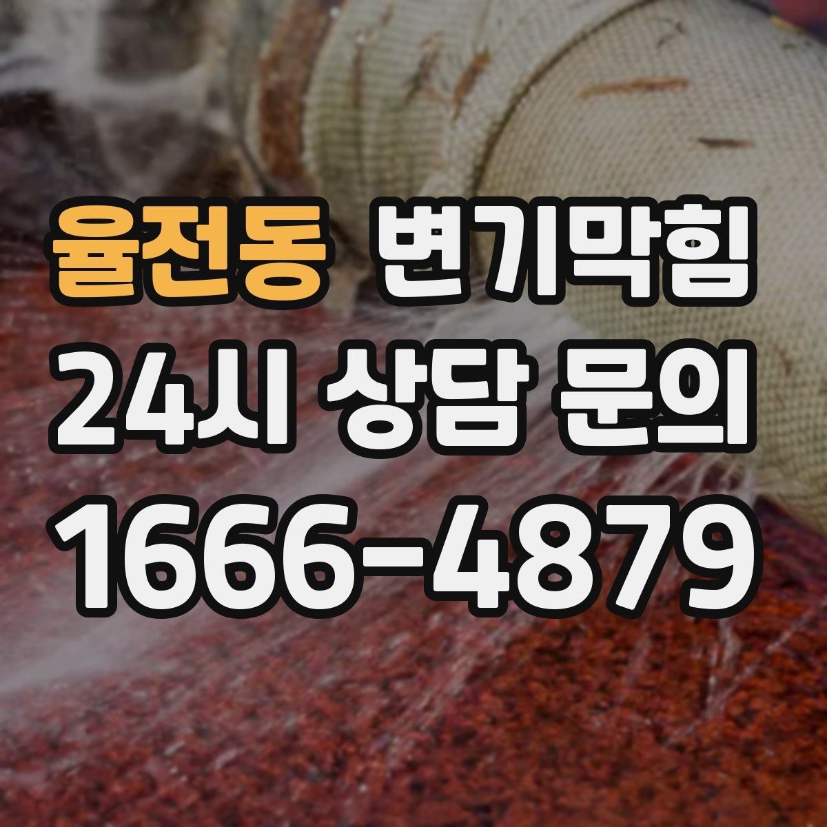 율전동 변기막힘 미용실 배수구막힘 드라이존 보호
