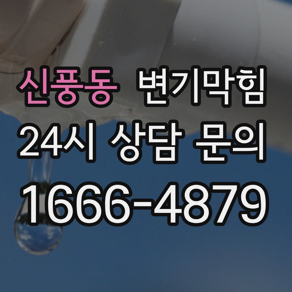 신풍동 변기막힘 아파트 배수구막힘 냄새 잡은 하루