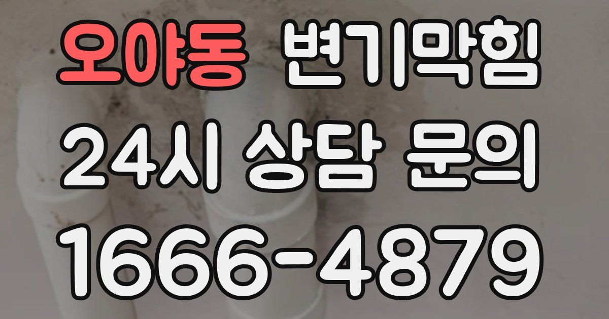오야동 변기
