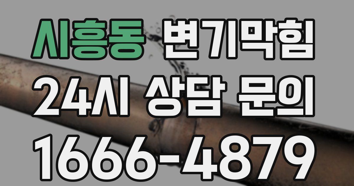시흥동 변기
