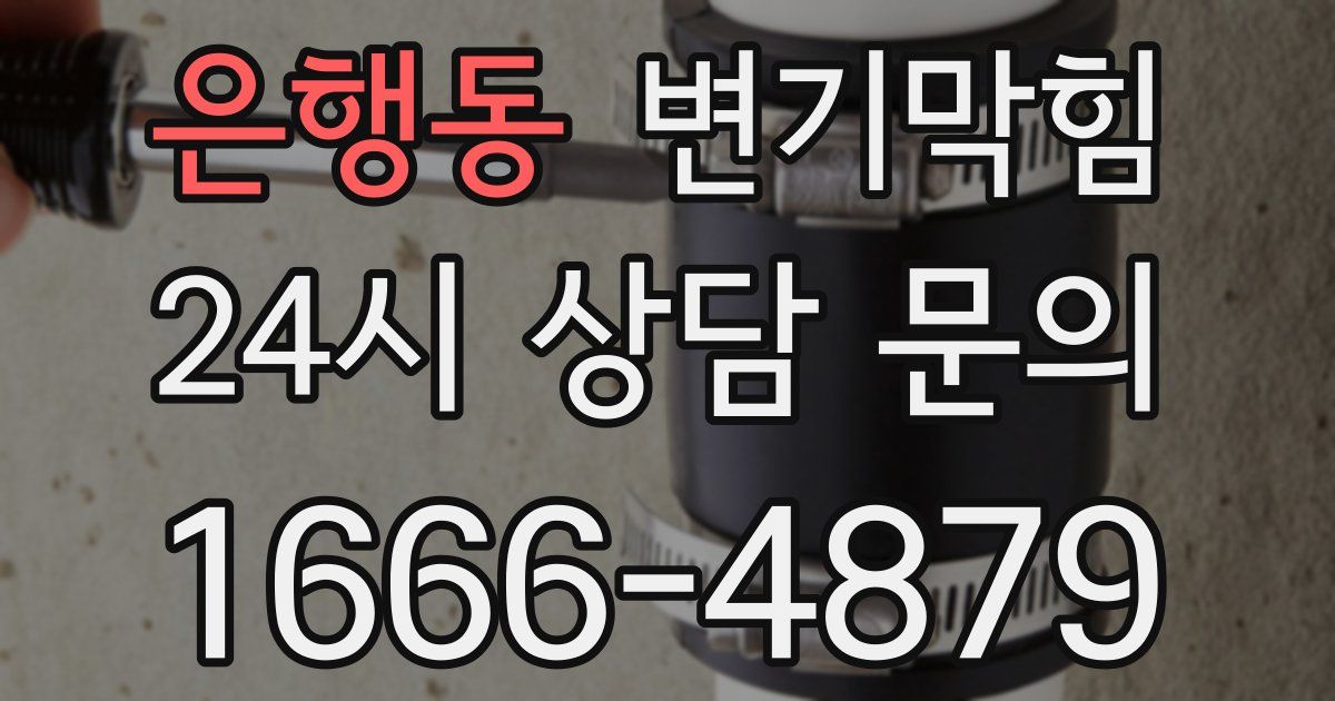 은행동 변기