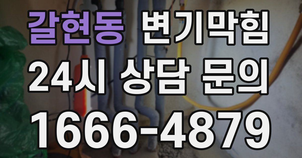 갈현동 변기