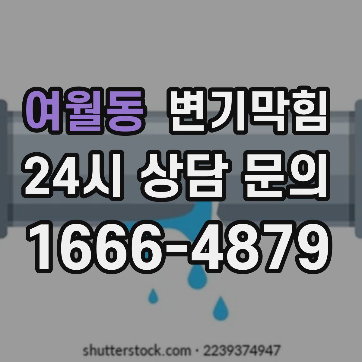 여월동 변기막힘