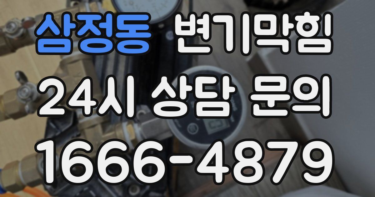 삼정동 변기