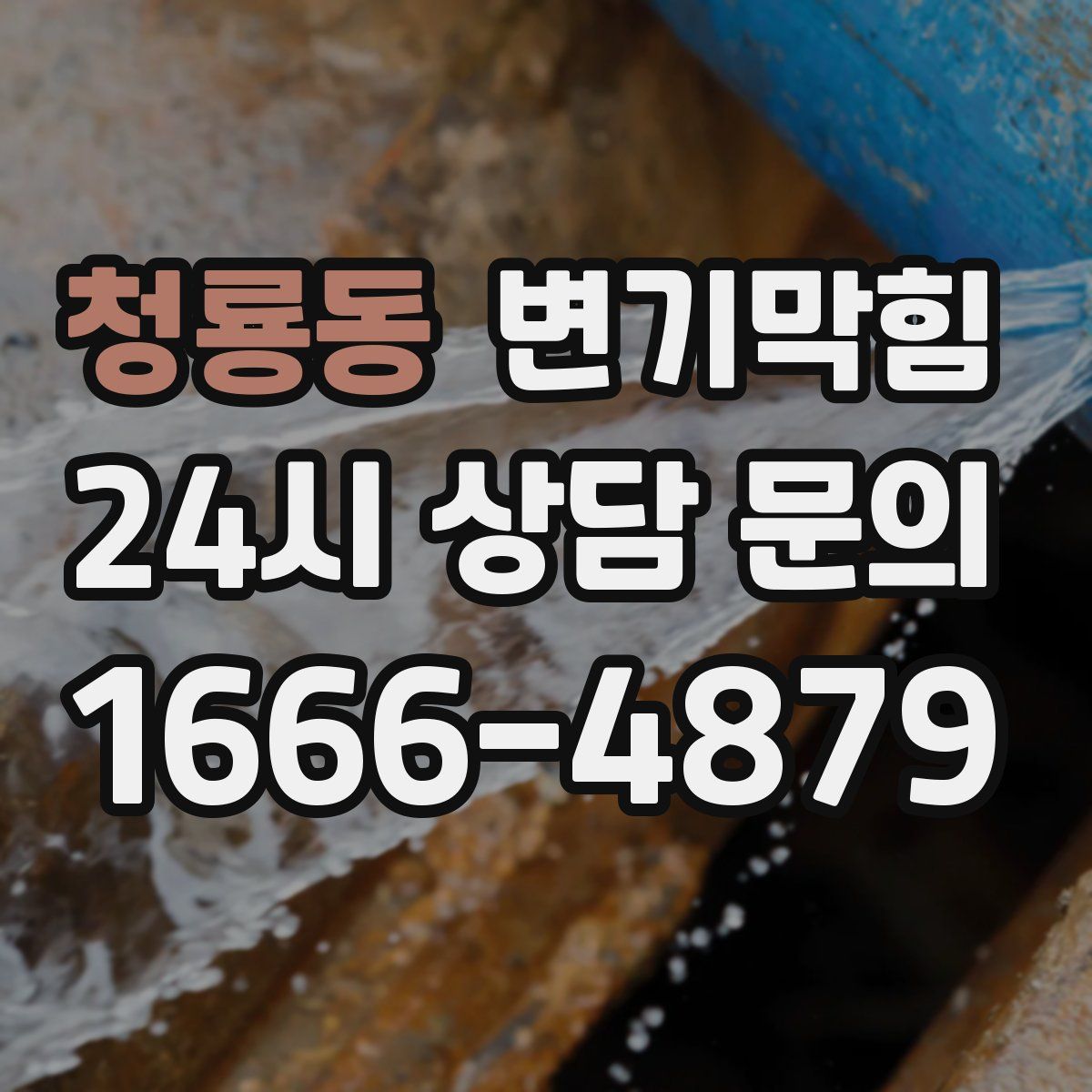 청룡동 변기막힘