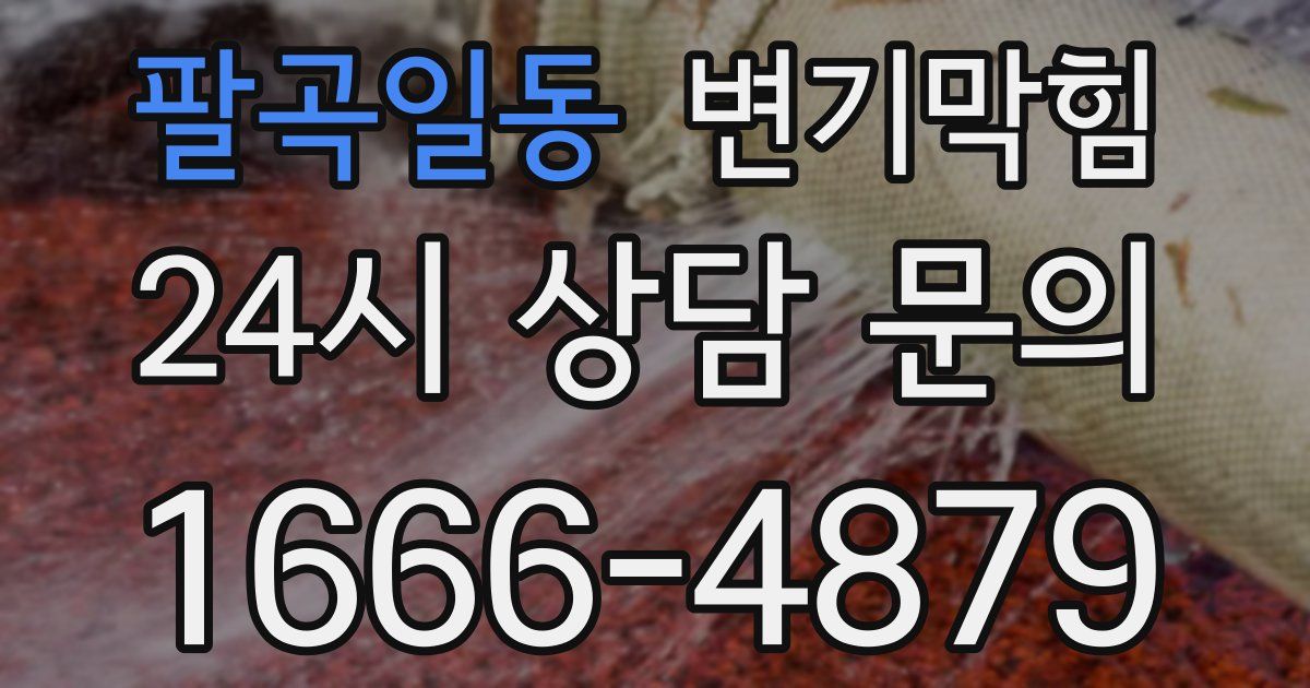 팔곡일동 변기