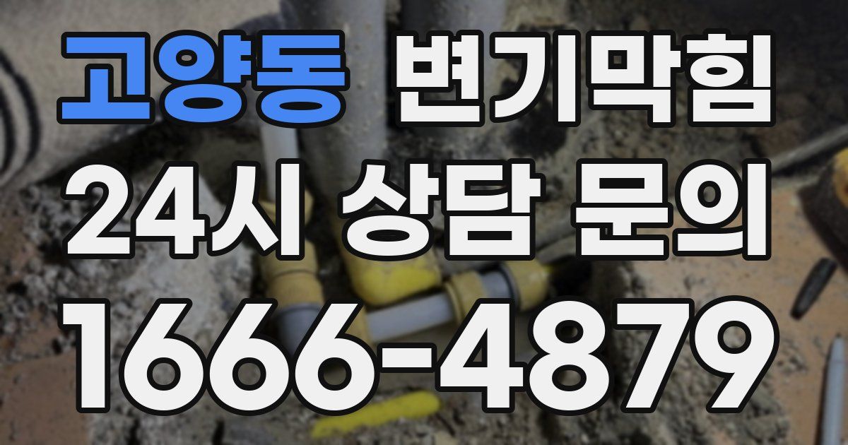 고양동 변기