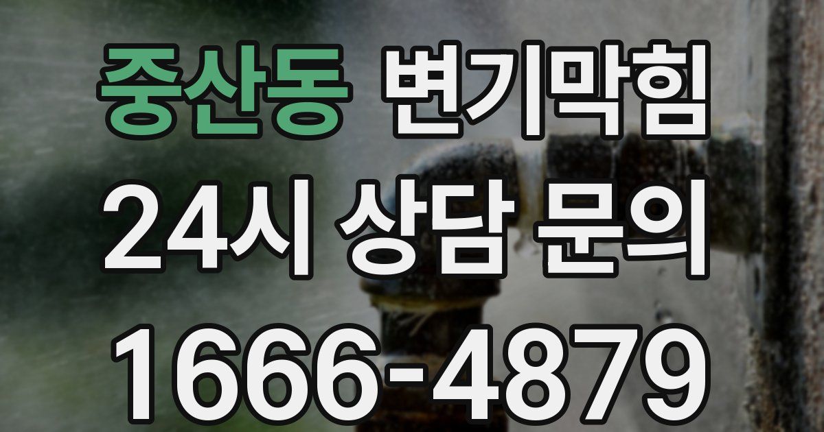 중산동 변기