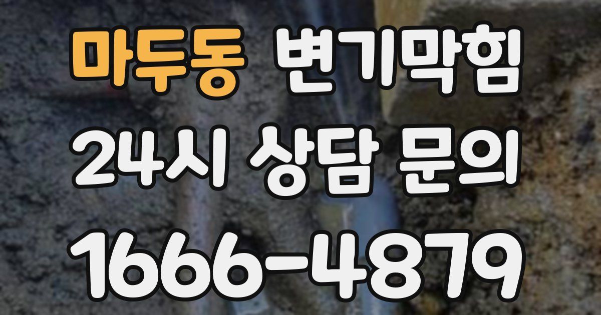 마두동 변기