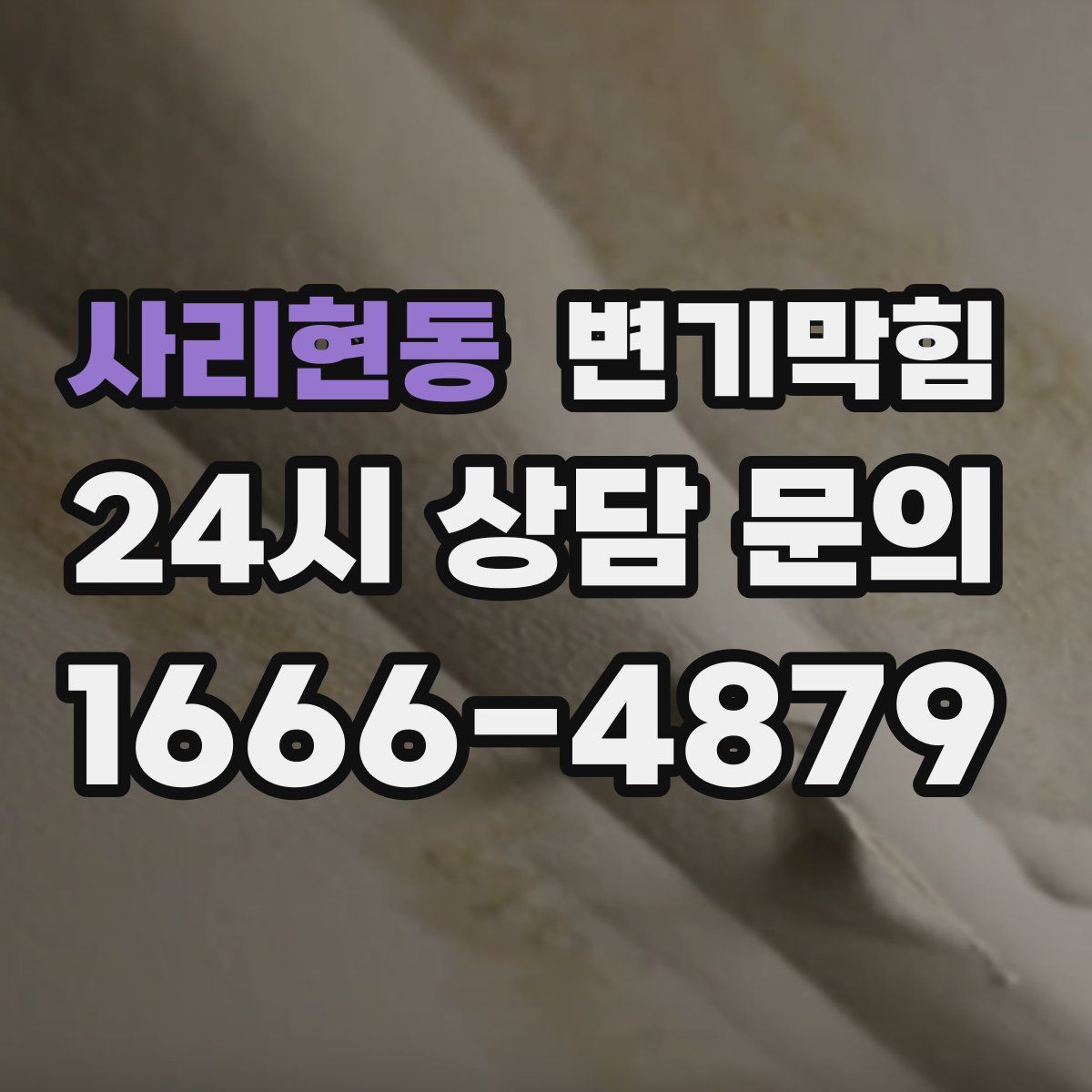 사리현동 변기막힘