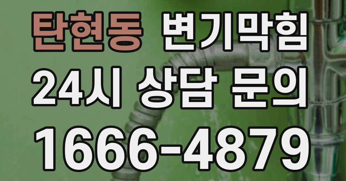 탄현동 변기