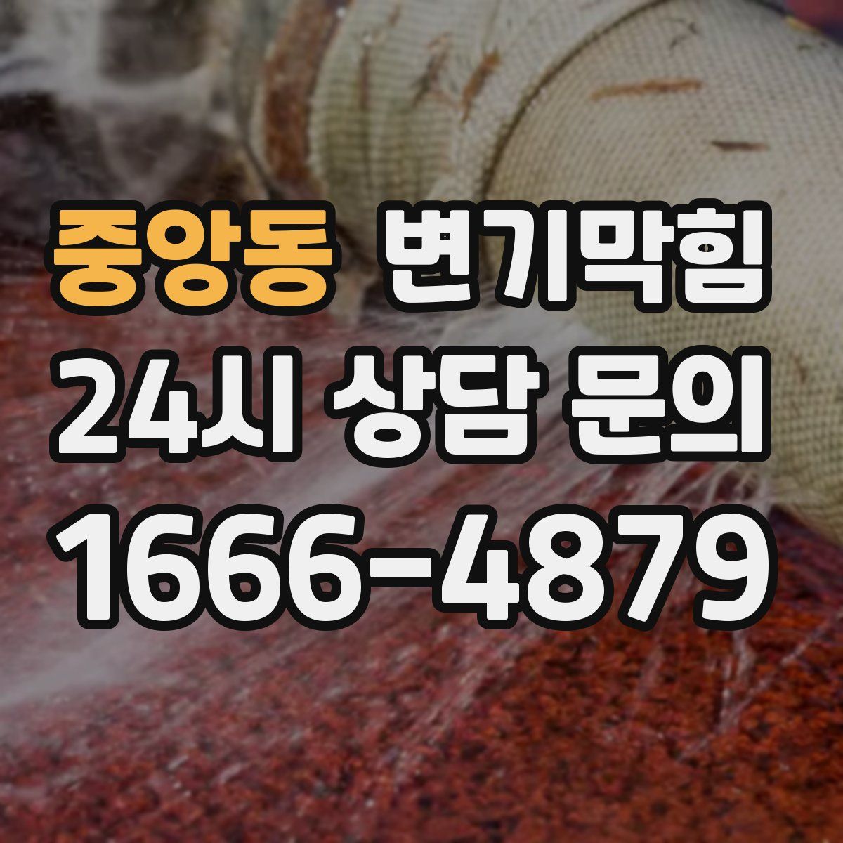 중앙동 변기막힘