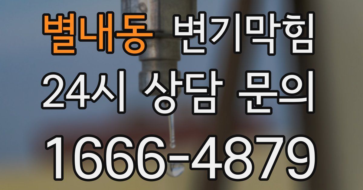 별내동 변기