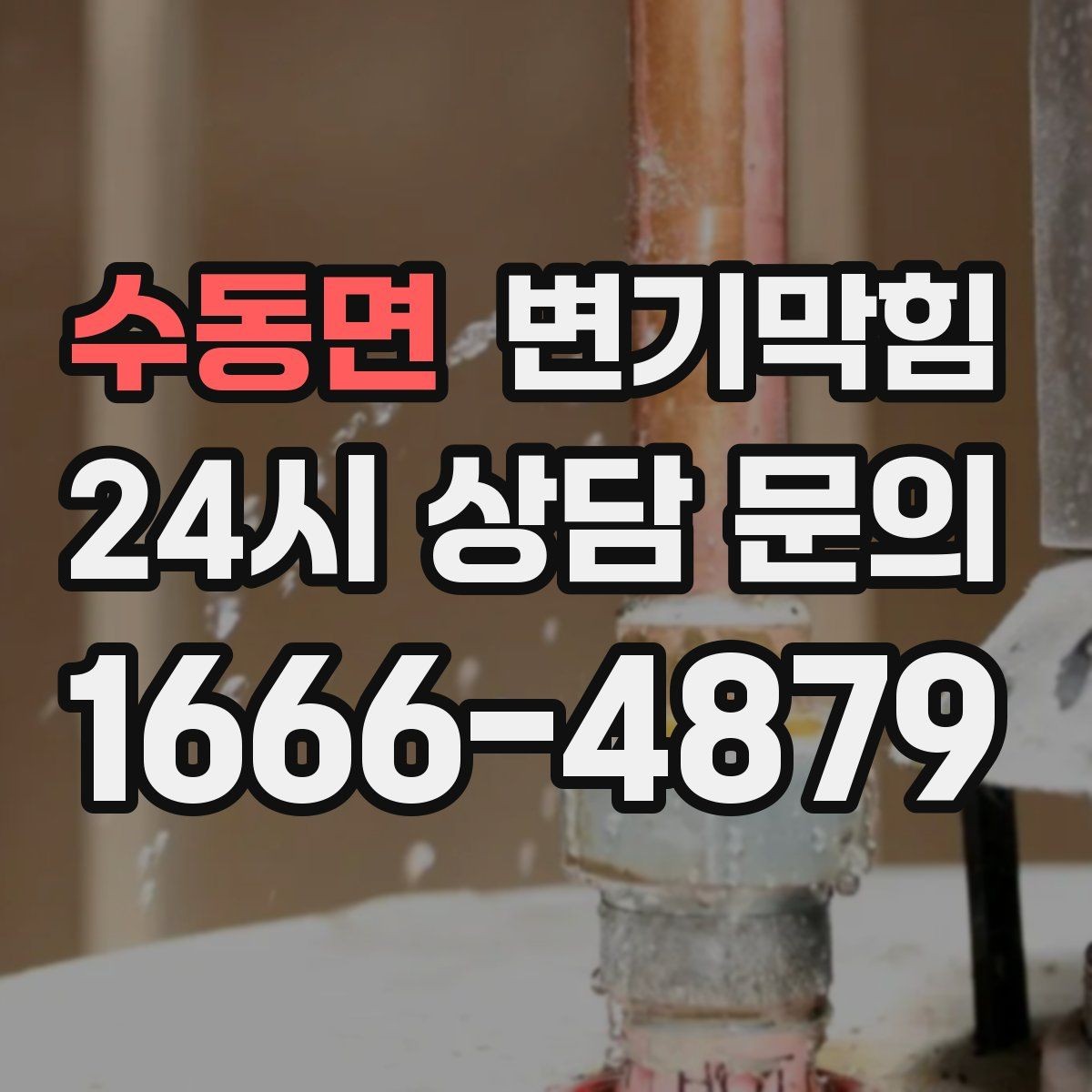 수동면 변기막힘 상가 변기뚫는방법 현장 적용기