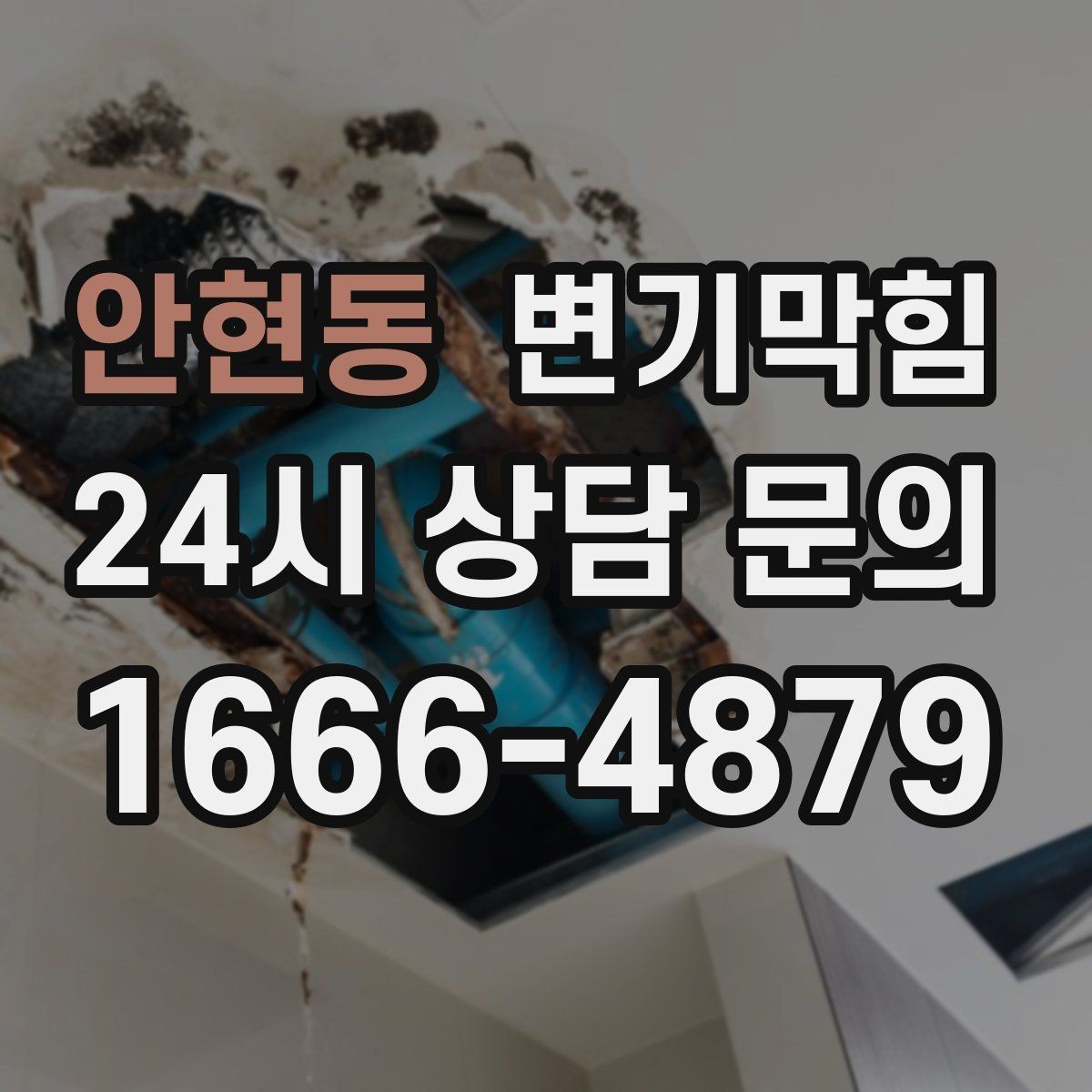 안현동 변기막힘 아파트 화장실막힘 동시 해결 사례