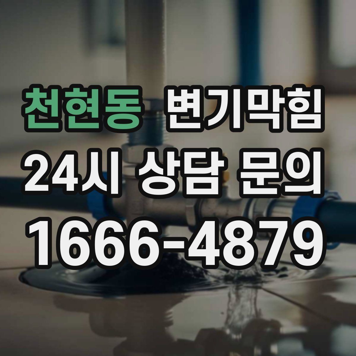 천현동 변기막힘 카페 변기뚫기 소형 장비로 신속 복구