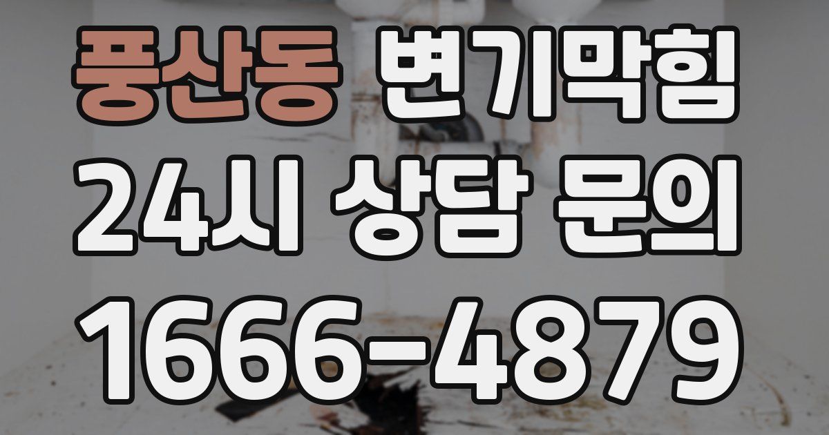풍산동 변기