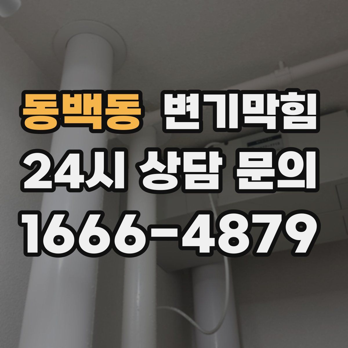 동백동 변기막힘