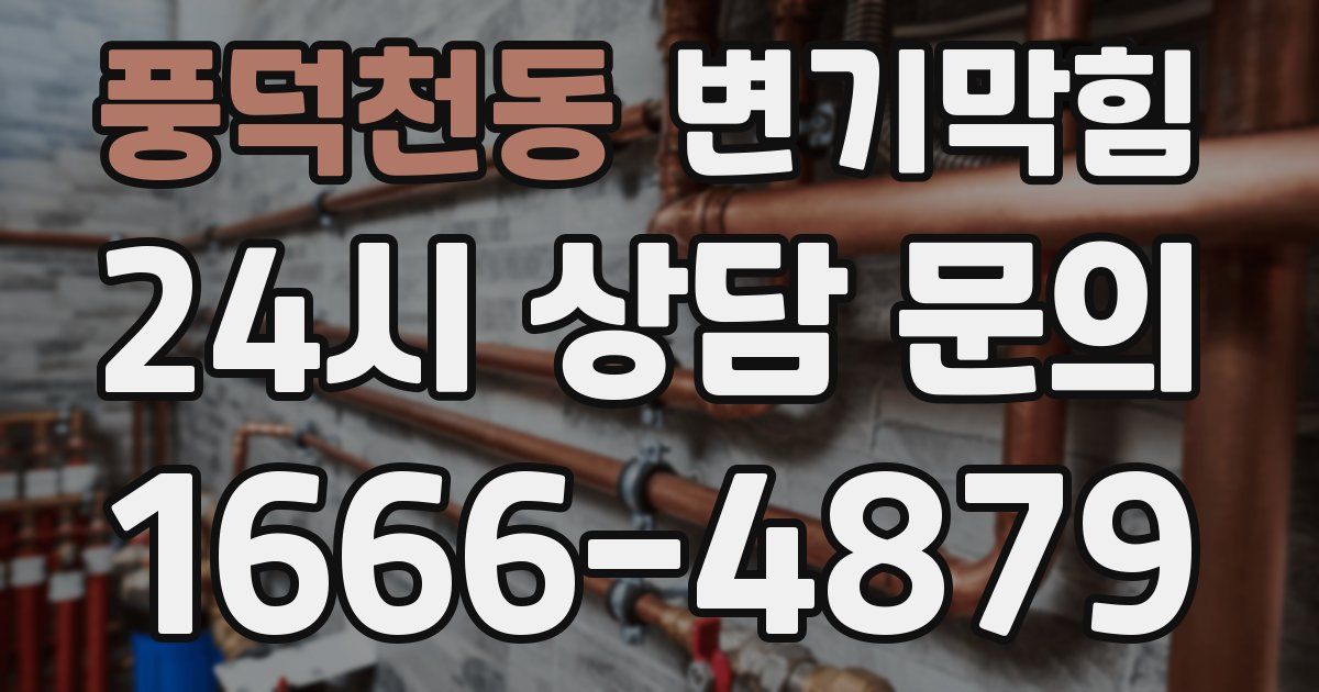 풍덕천동 변기