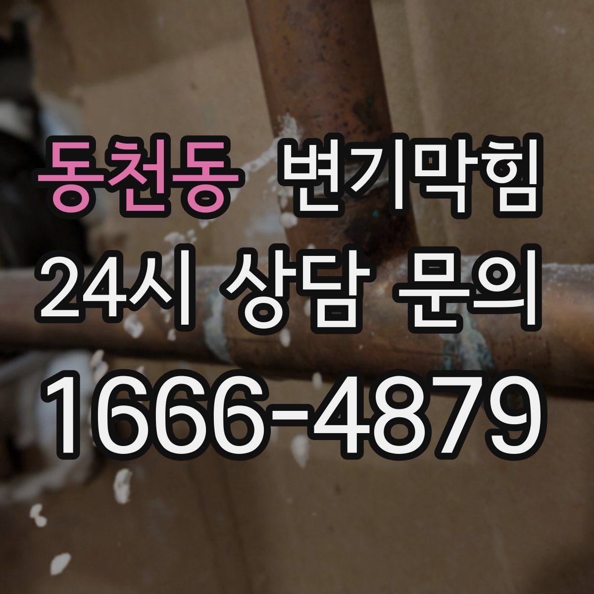 동천동 변기막힘 원룸 화장실역류 아침 피크 대응