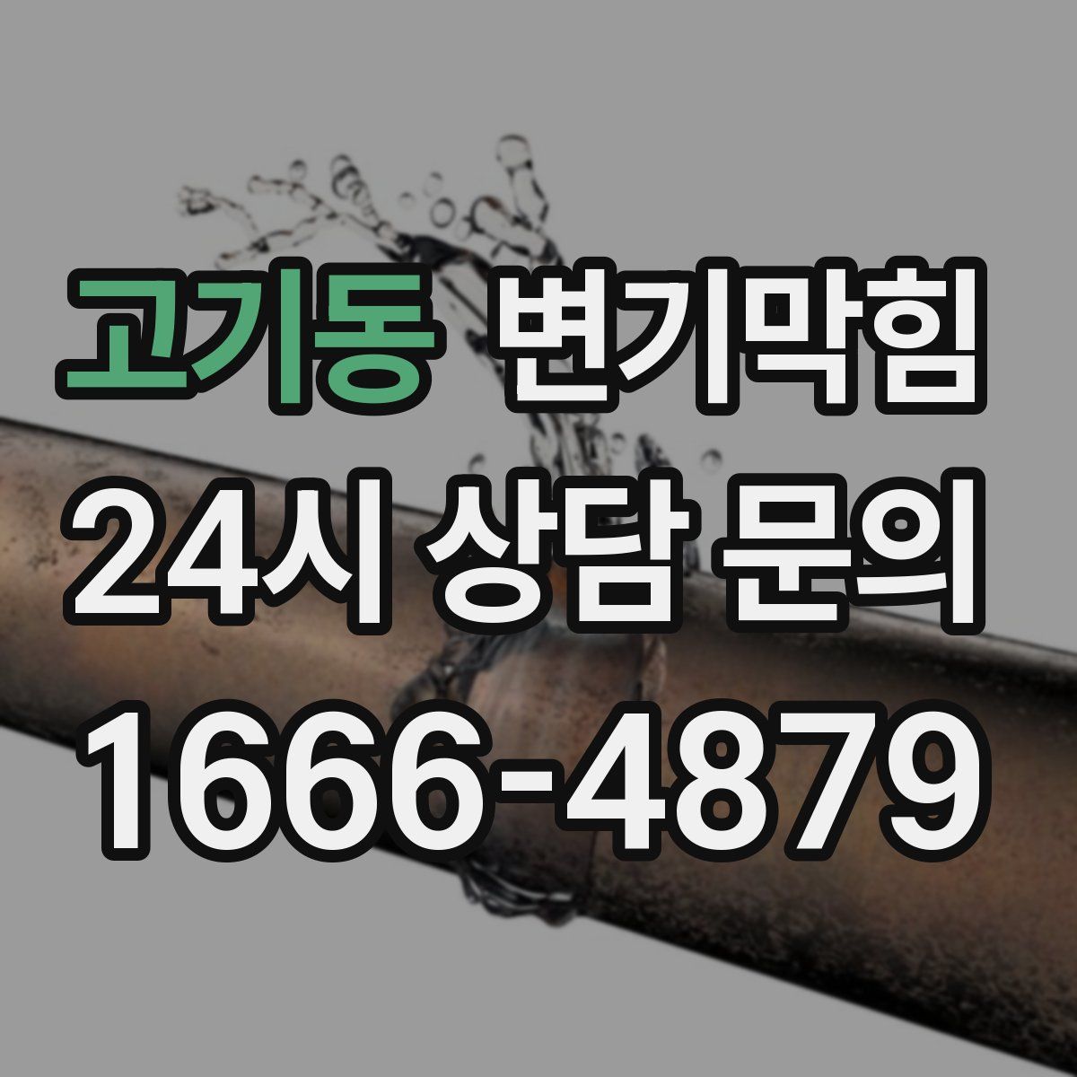 고기동 변기막힘