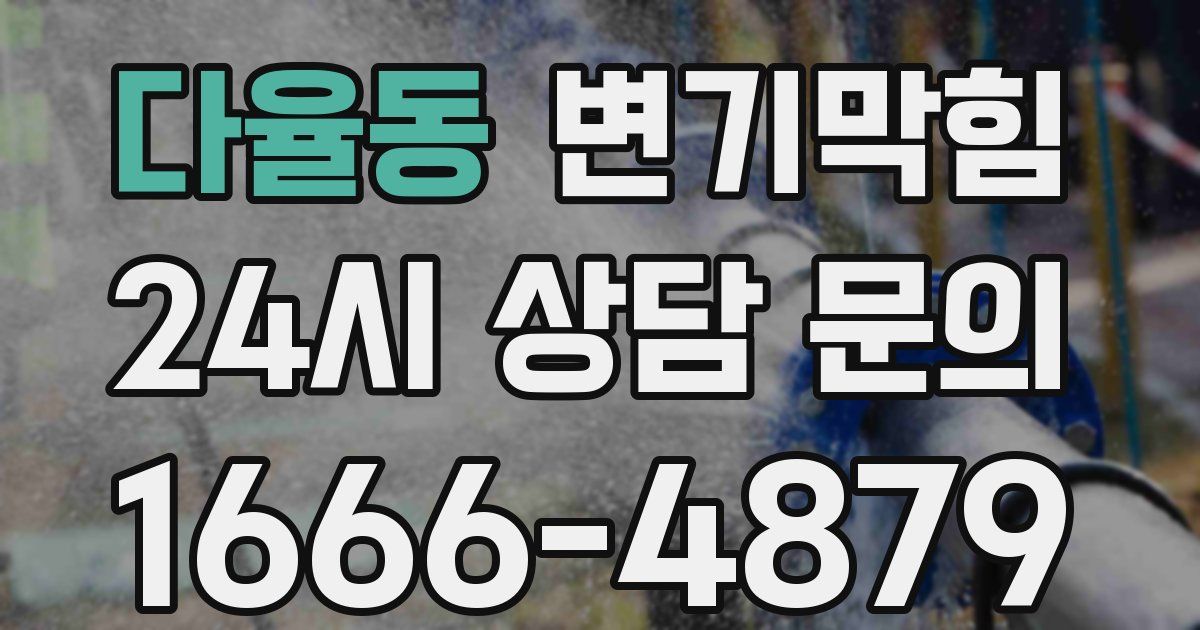다율동 변기