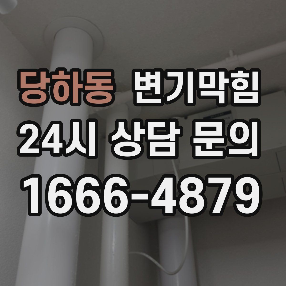 당하동 변기막힘 화장실 변기 막힘 공용 라인 의심 상황